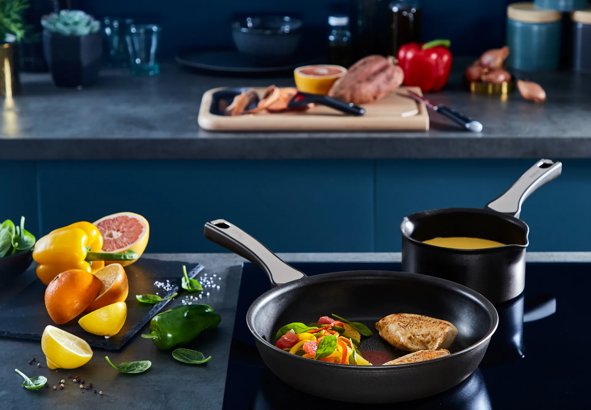 Set de sartenes Unlimited ON, 3 piezas Tefal