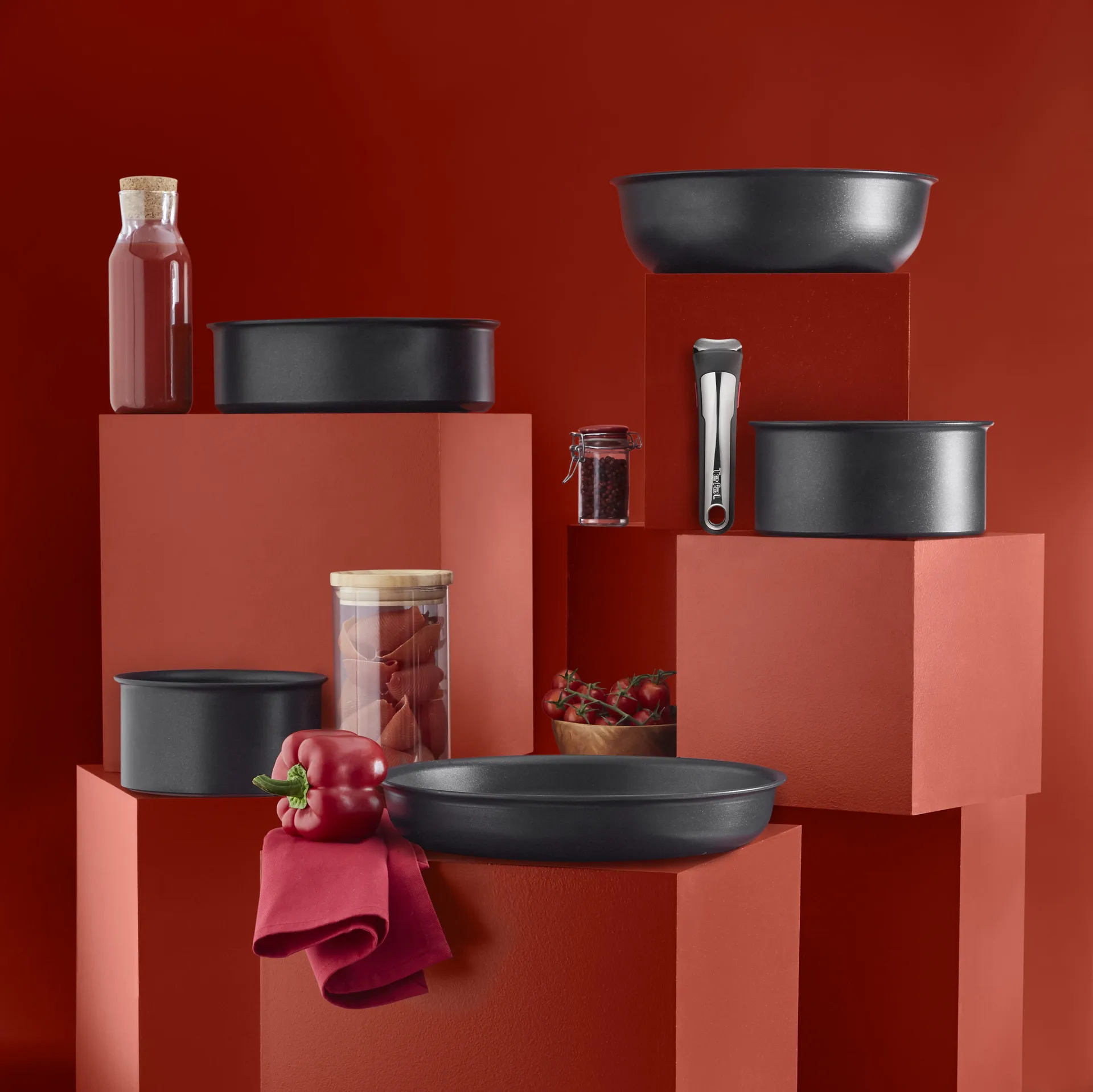 Set de sartenes y cacerolas Ingenio Unlimited ON, 5 piezas Tefal