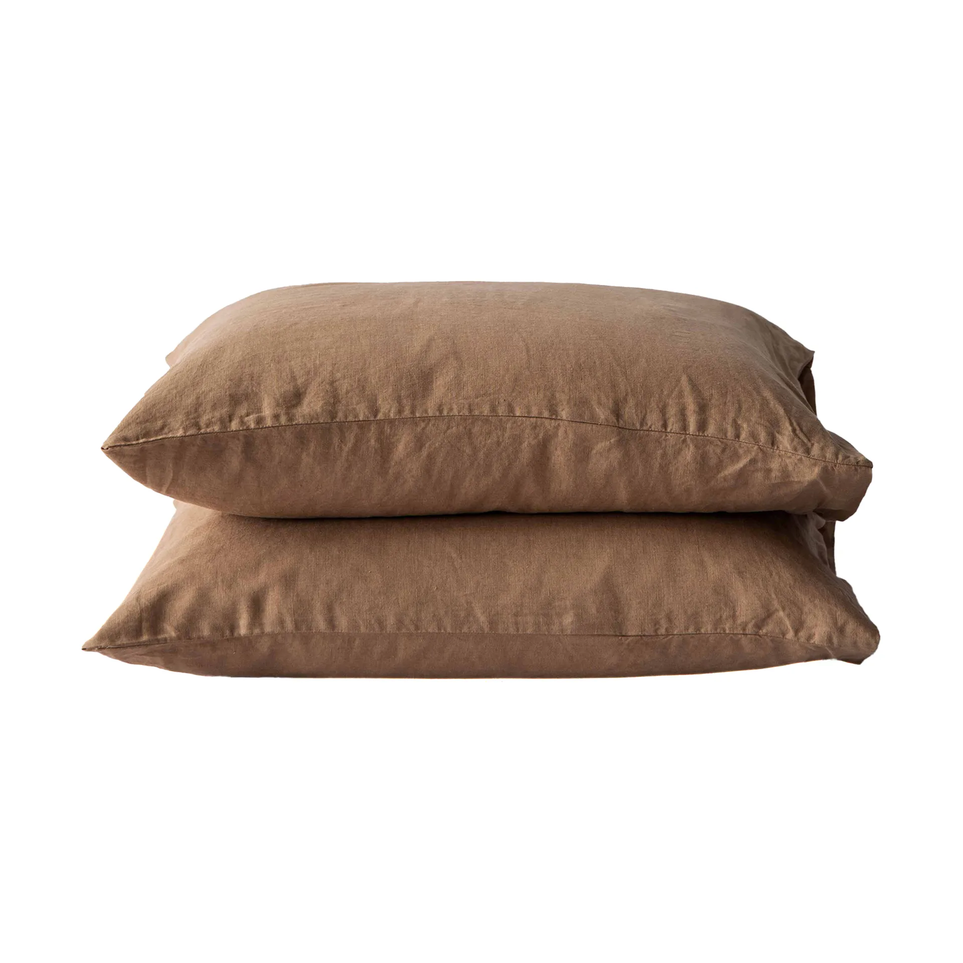 2 Fundas de almohada Stonewashed lino 50x60 cm, Avellana Tell Me More
