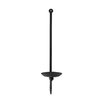 Aplique de pared para vela de taco Boule - Negro - Tell Me More