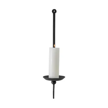 Aplique de pared para vela de taco Boule - Negro - Tell Me More