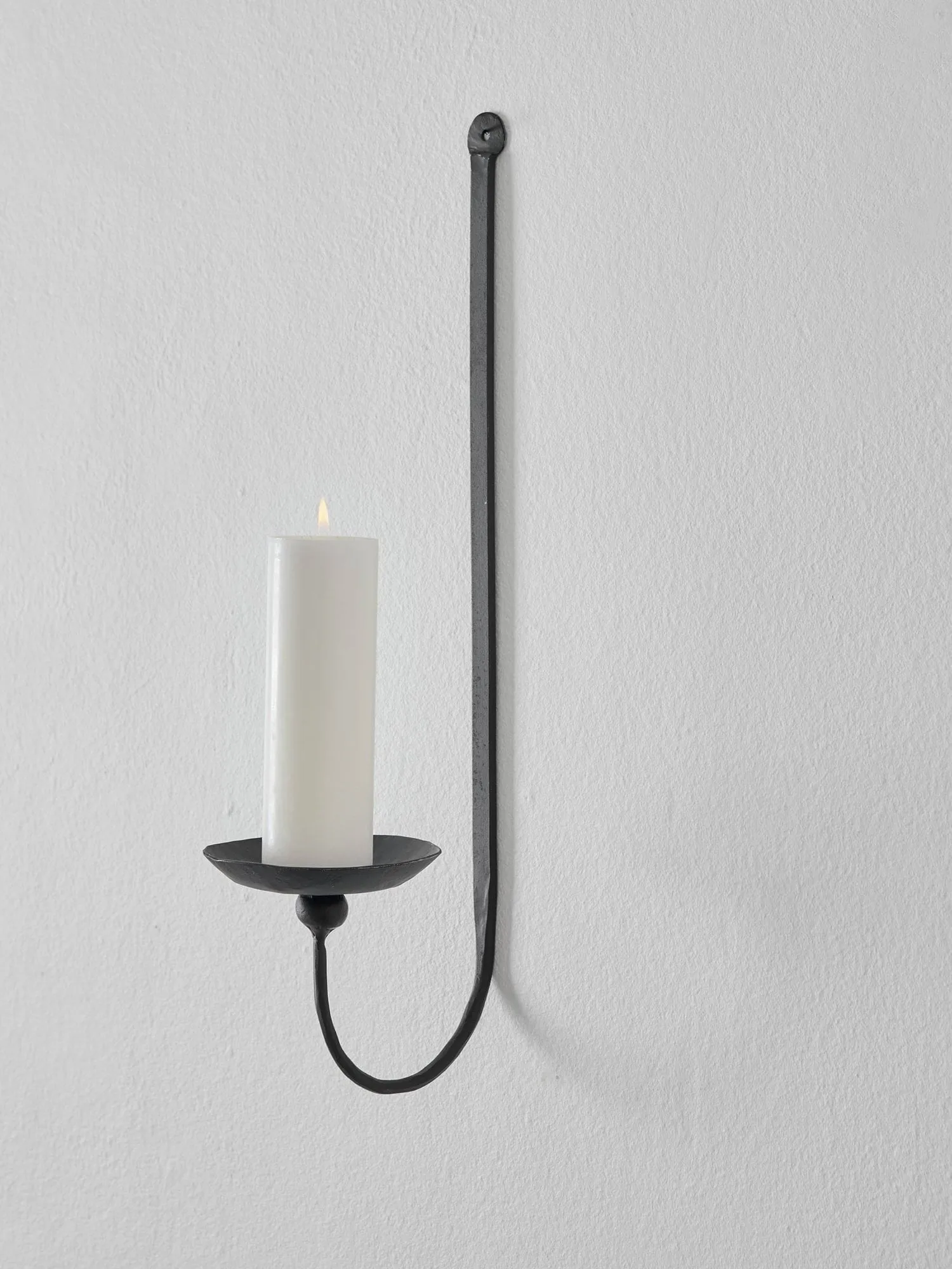 Aplique de pared para vela de taco Boule, Negro Tell Me More