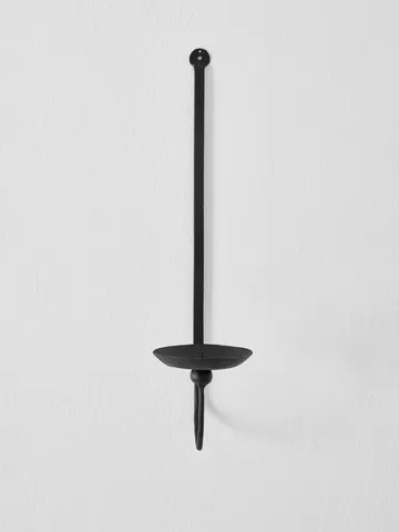 Aplique de pared para vela de taco Boule - Negro - Tell Me More