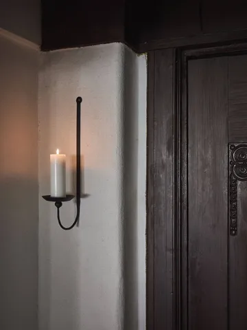 Aplique de pared para vela de taco Boule - Negro - Tell Me More