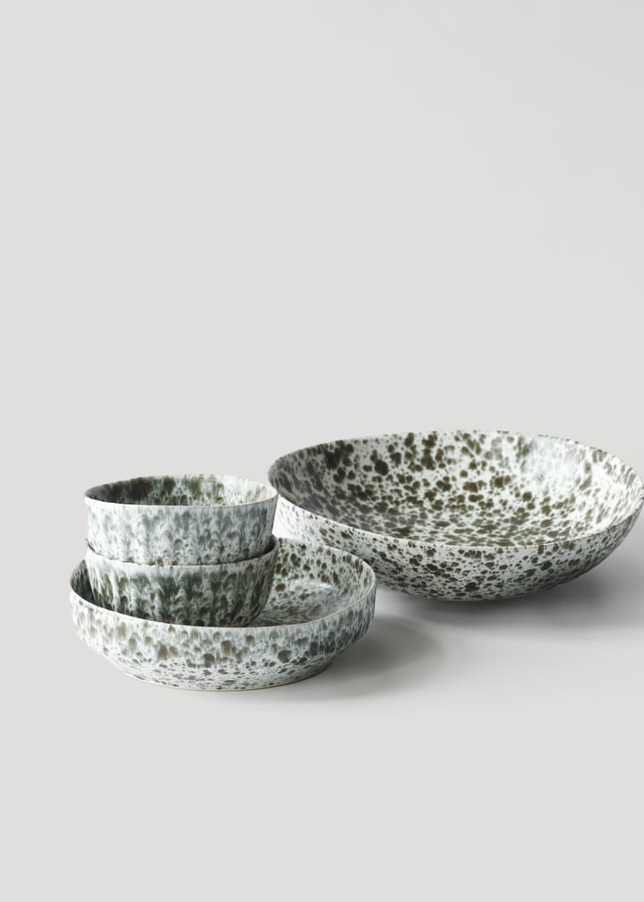 Bol Rivoli small Ø14 cm, Green splatter Tell Me More