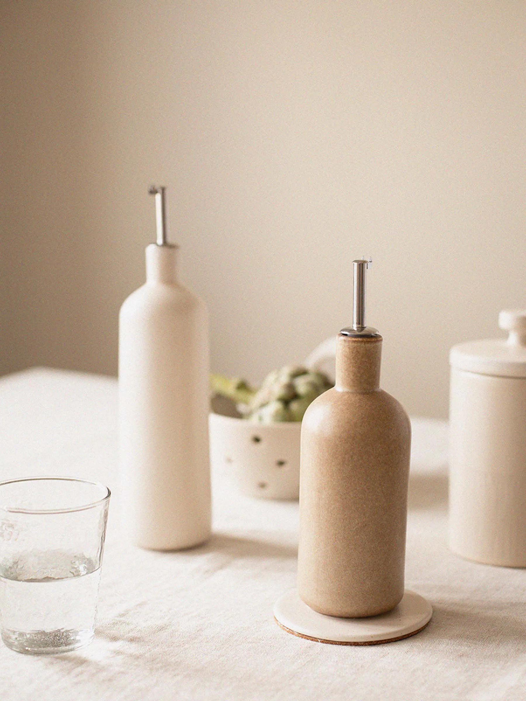 Botella para aceite y vinagre Palermo , Beige, small 50 cl Tell Me More