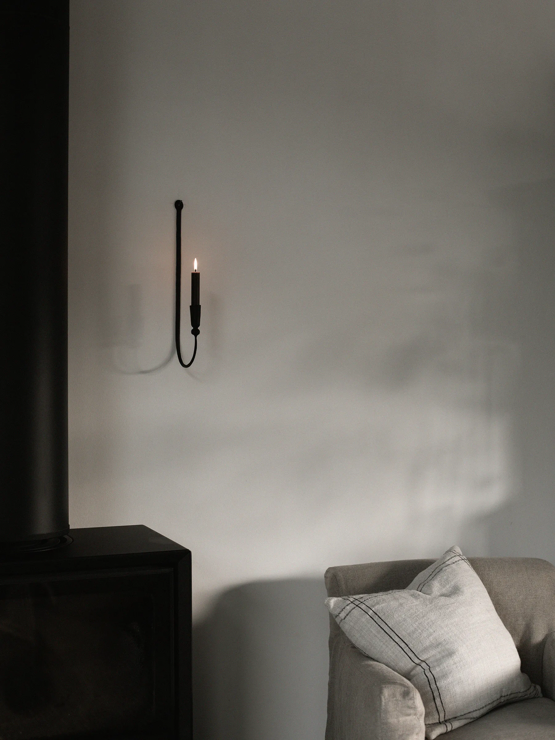 Candelabro de pared Boule , Negro Tell Me More