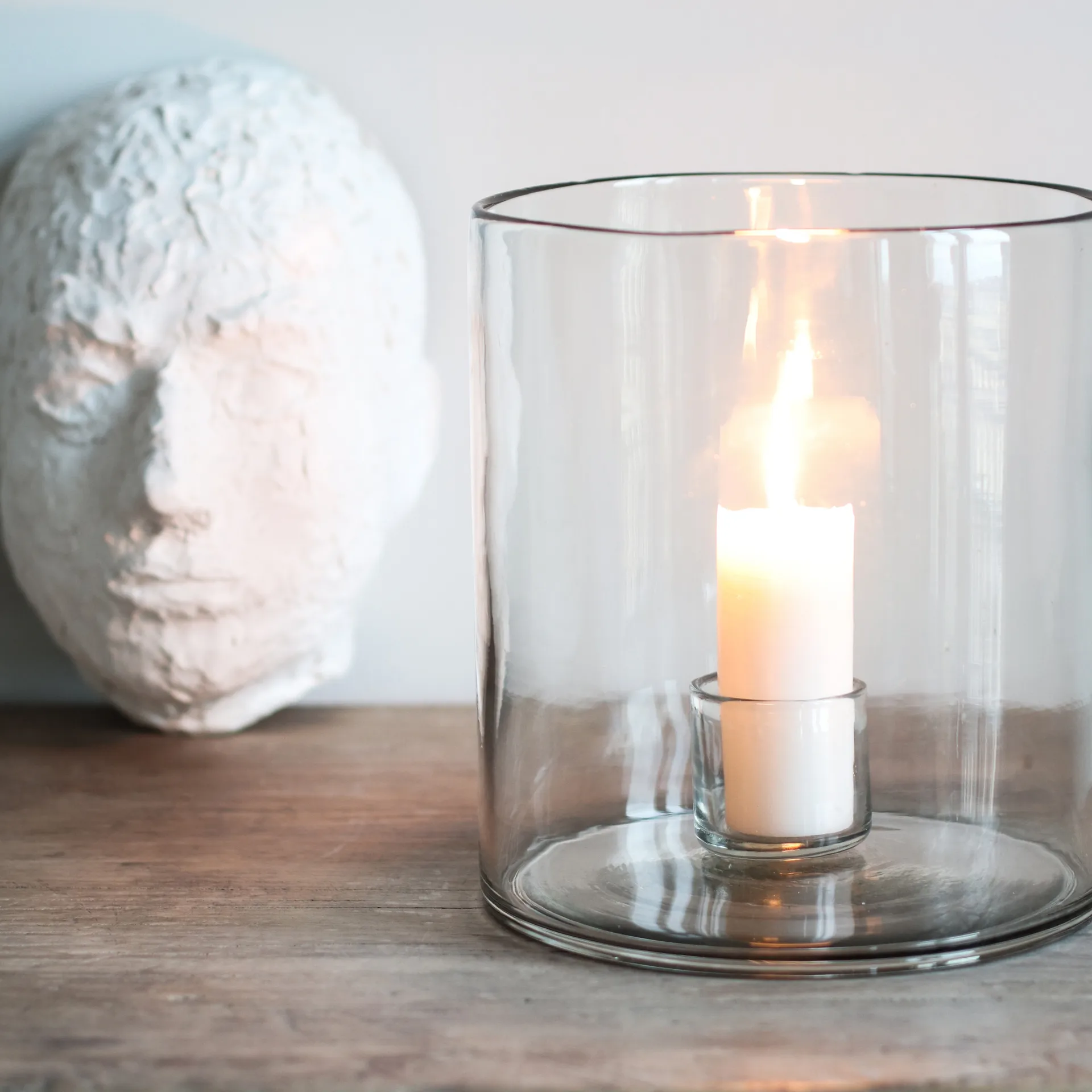 Candelabro Luna Ø20 cm, transparente Tell Me More