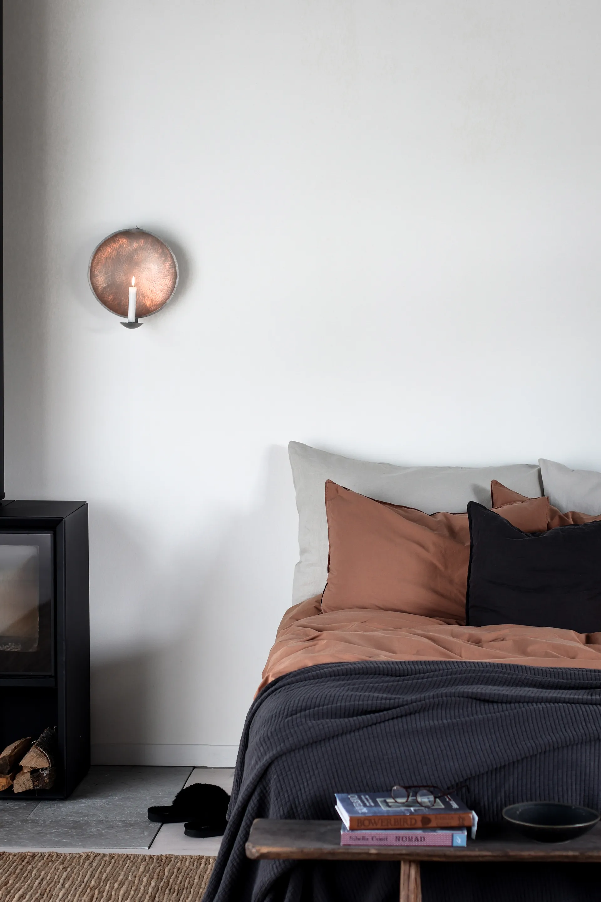 Colcha de cama Brick 180x260 cm, Charcoal Tell Me More