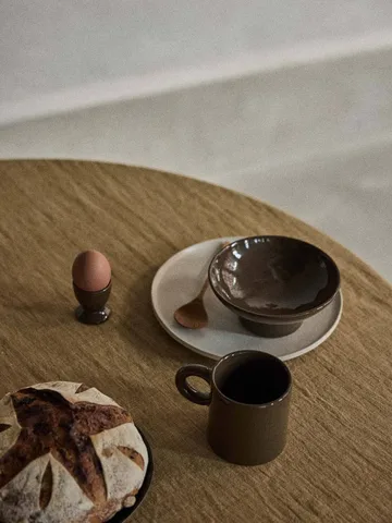 Cuenco con pie Elio - Dark brown, Ø14,5x6 cm - Tell Me More