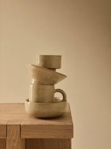 Cuenco Elio - Beige speckled, Ø14x5 cm - Tell Me More