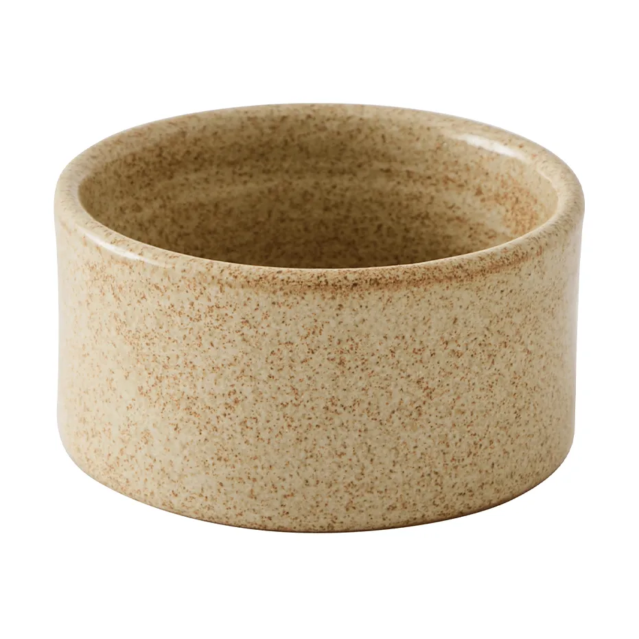 Cuenco Elio cylinder, Beige speckled, Ø8,5x4,5 cm Tell Me More