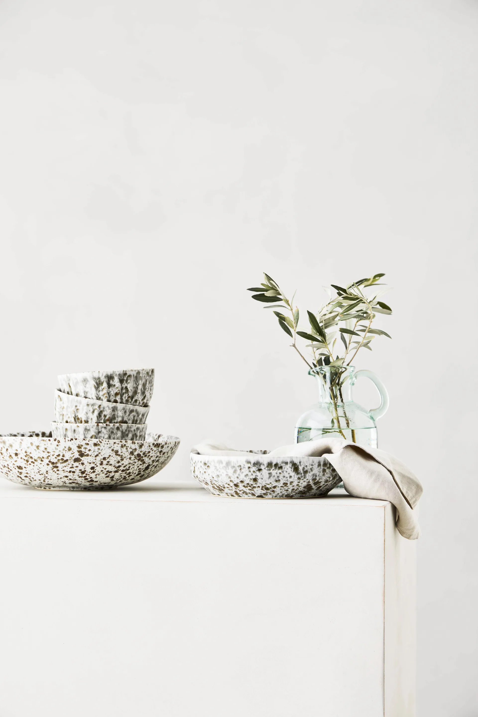 Ensaladera Rivoli mediana Ø30 cm, Green splatter Tell Me More