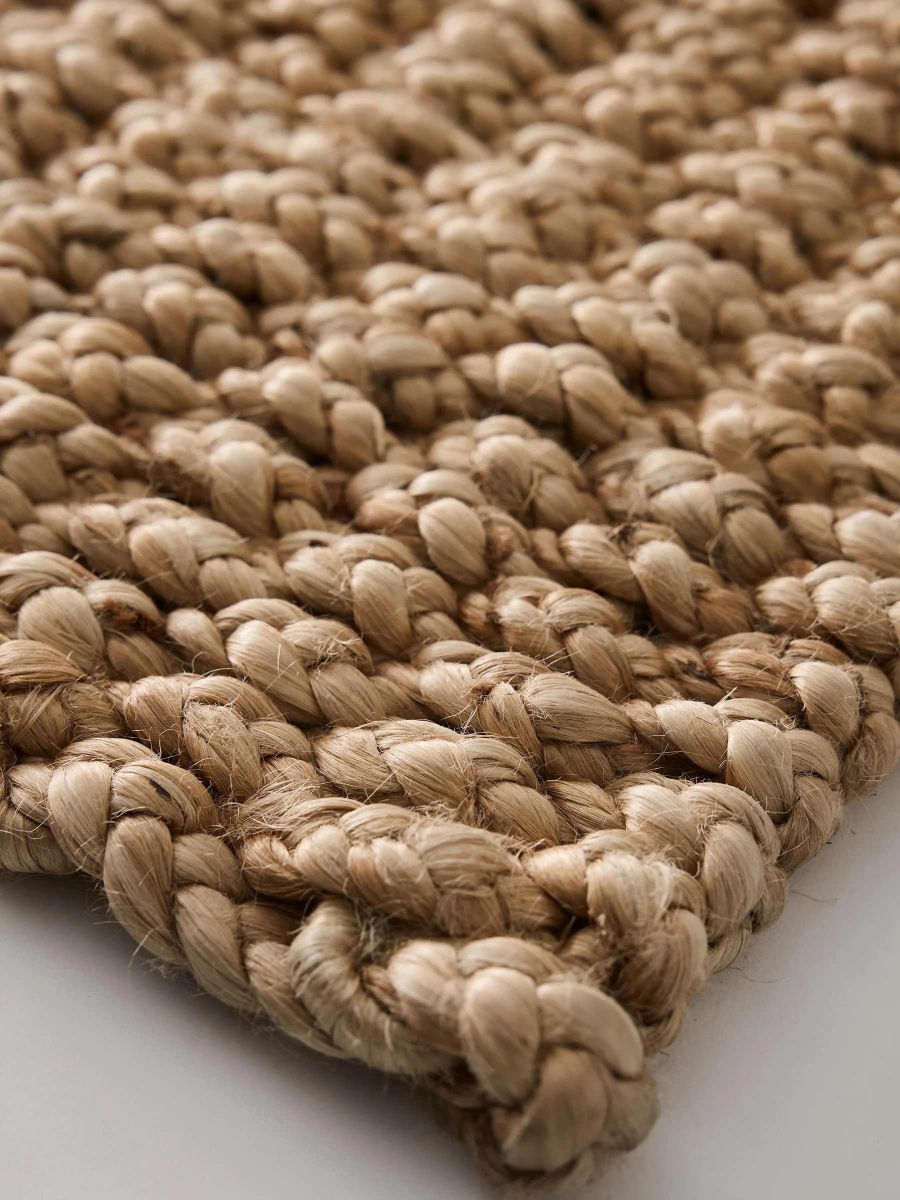 Felpudo de yute Tell Me More Braided 45x75 cm, Natural Tell Me More