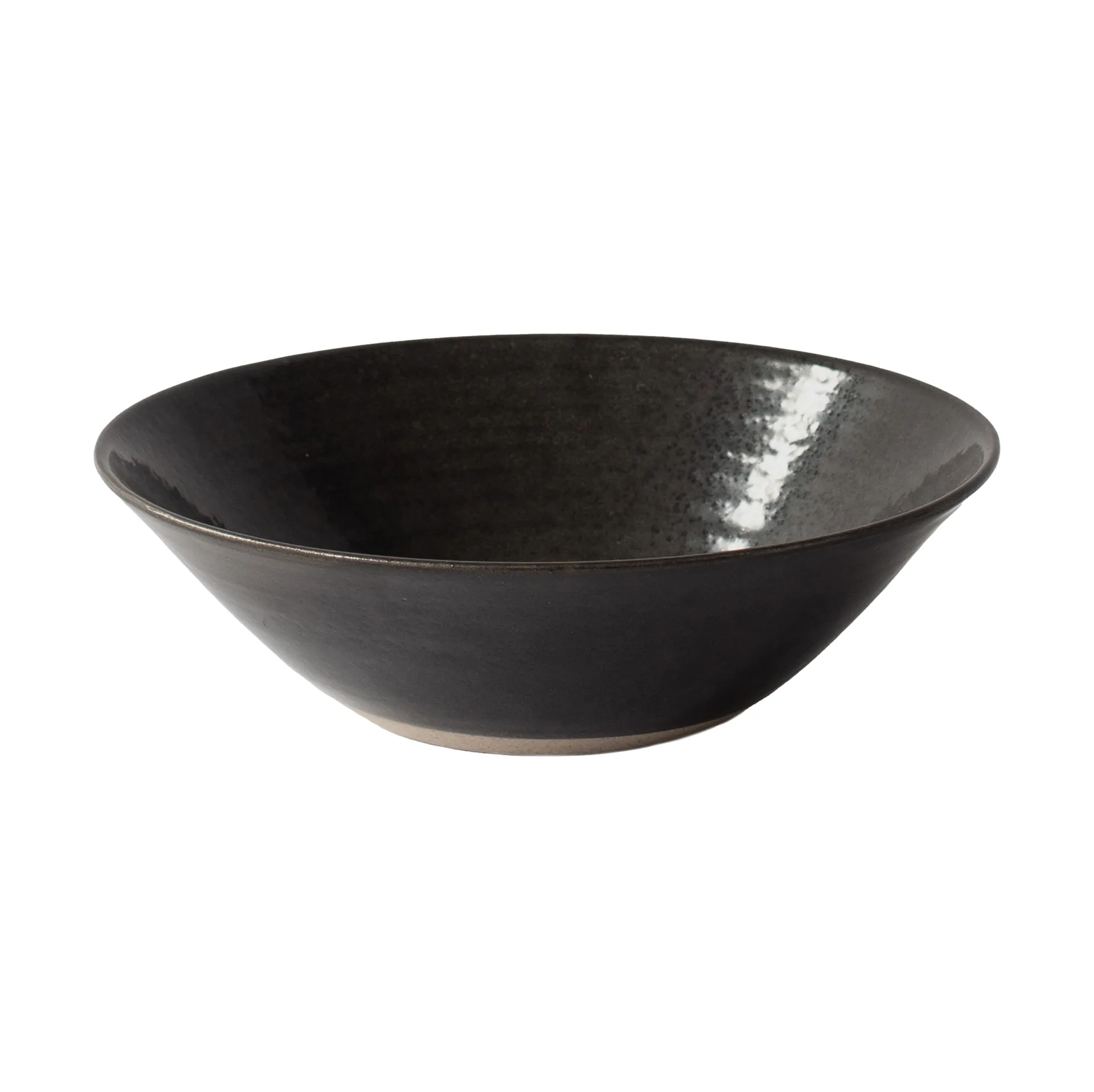 Fuente de servir Fenix medium Ø23,5 cm, Marrón-negro Tell Me More