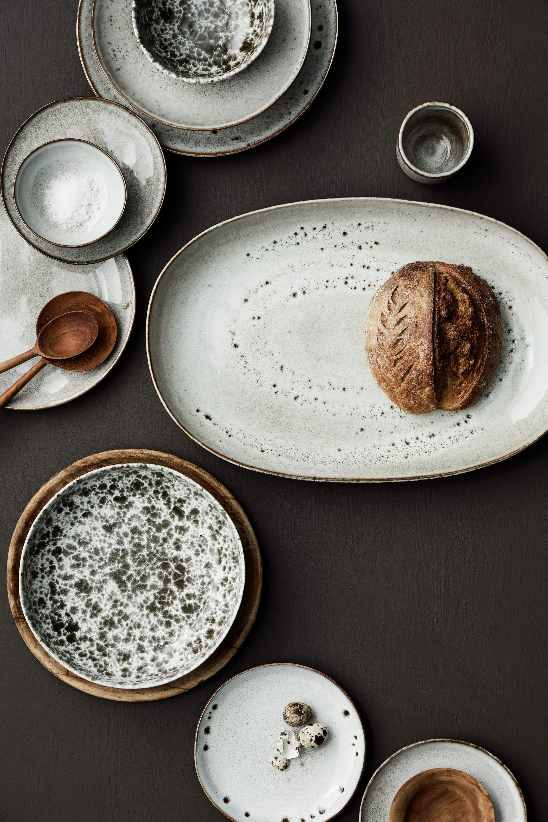 Fuente de servir Taranto large 28x43 cm, Beige Tell Me More