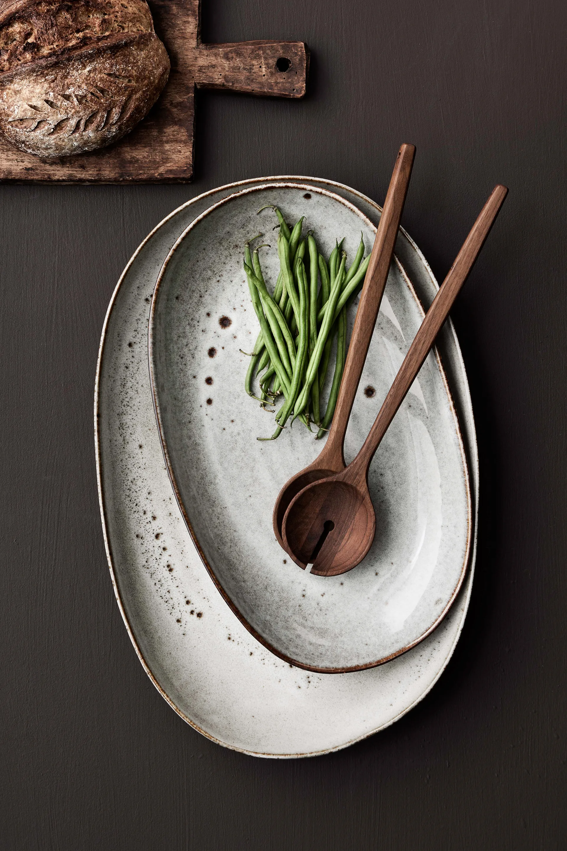 Fuente de servir Taranto small 21,5x37 cm, Beige Tell Me More