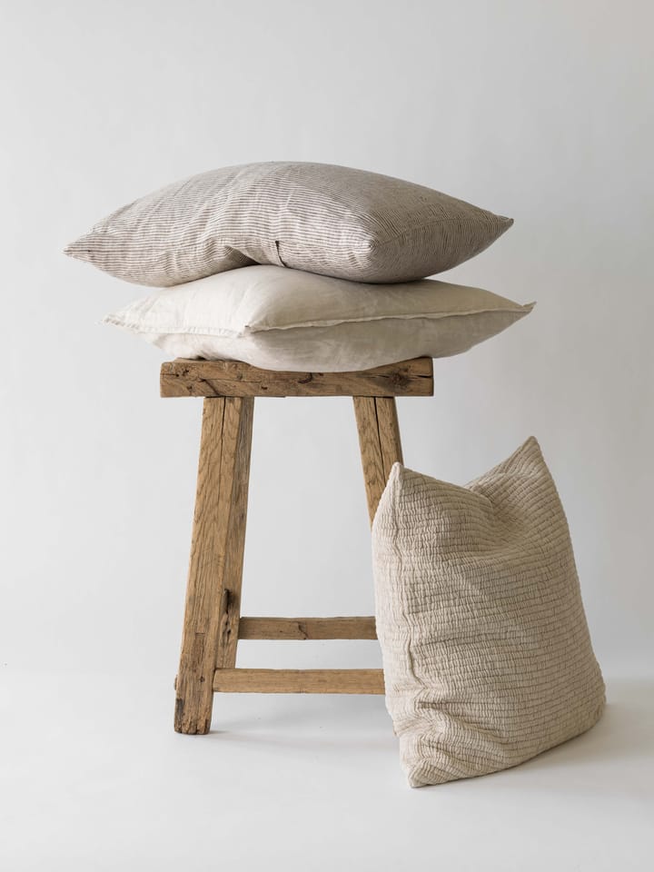 Funda de cojín Brick 50x50 cm, Sand beige Tell Me More