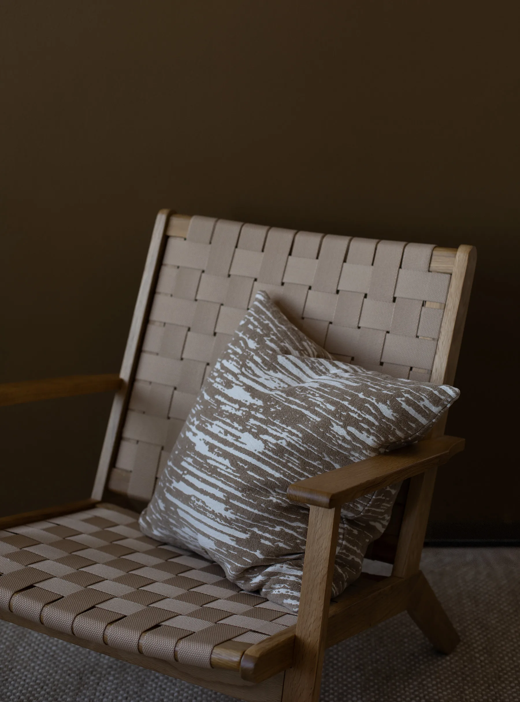 Funda de cojín Celine 50x50 cm, Beige Tell Me More