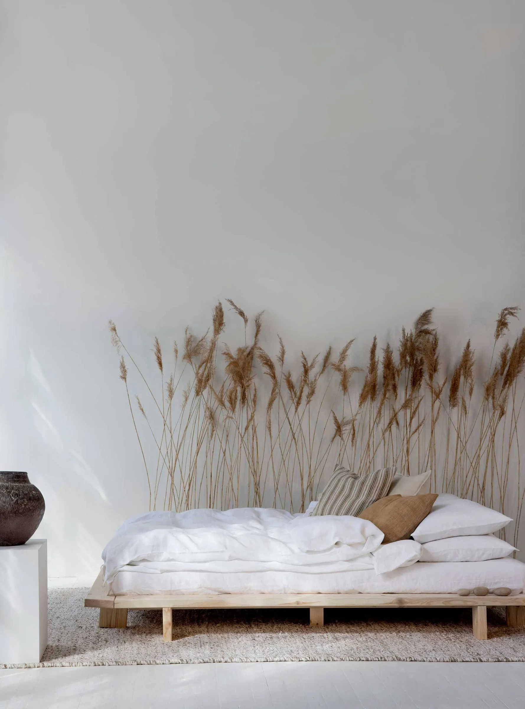 Funda de cojín de lino Aston 50x50 cm, Golden Brown Tell Me More