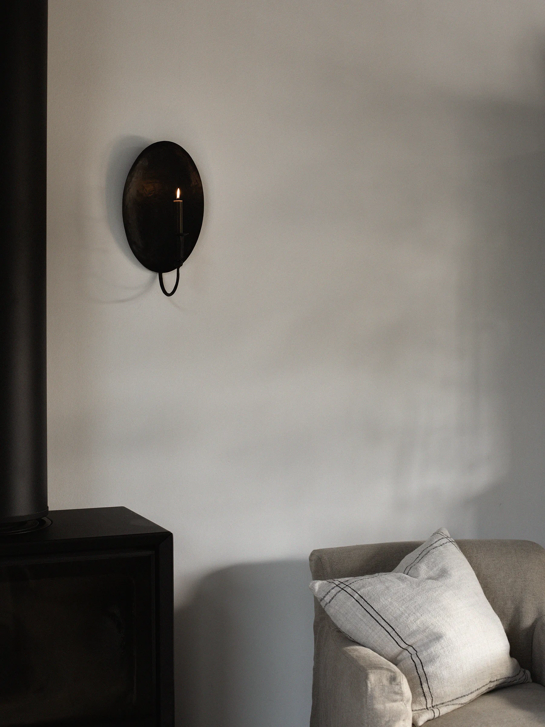 Funda de cojín Elton 50x50 cm, Beige Tell Me More