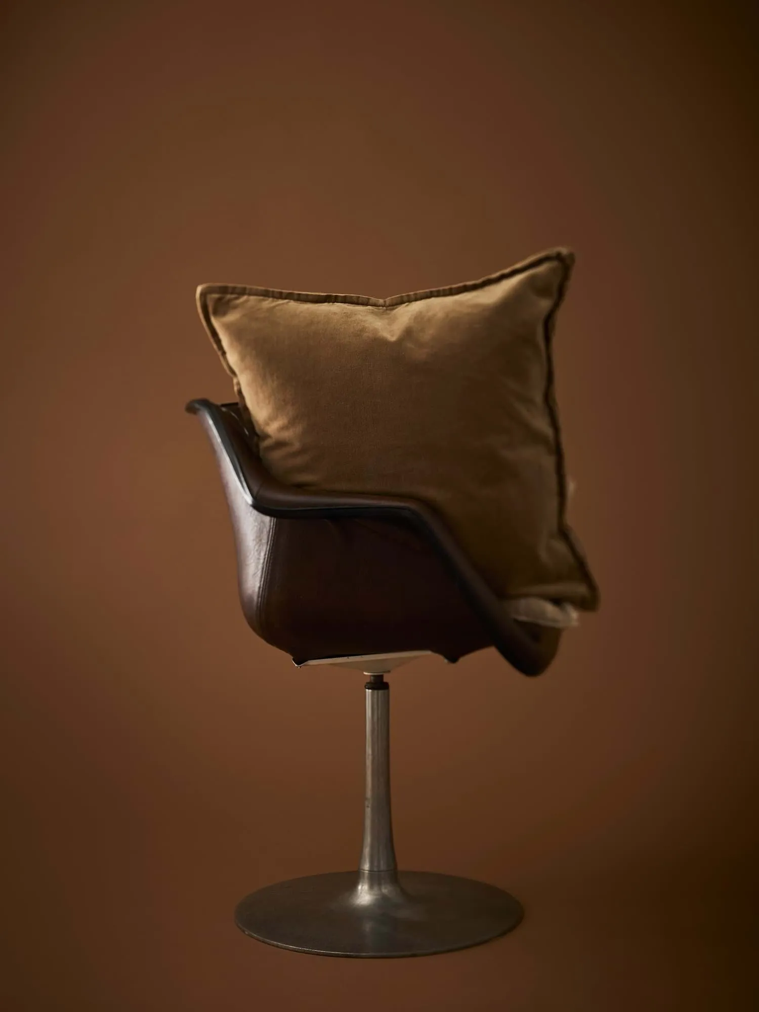 Funda de cojín Gabrielle, Marrón, 50x50 cm Tell Me More