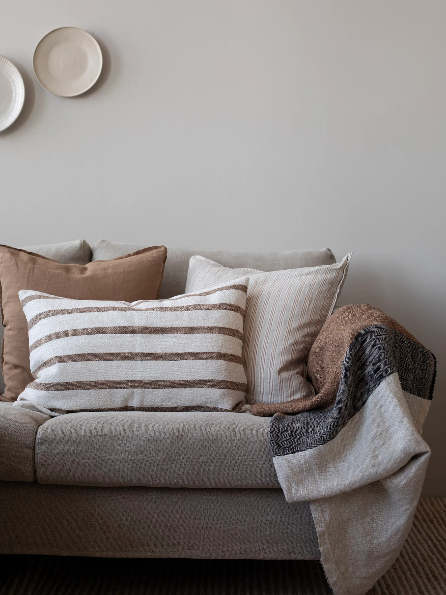 Funda de cojín Gaston 40x60 cm, Hazelnut Tell Me More