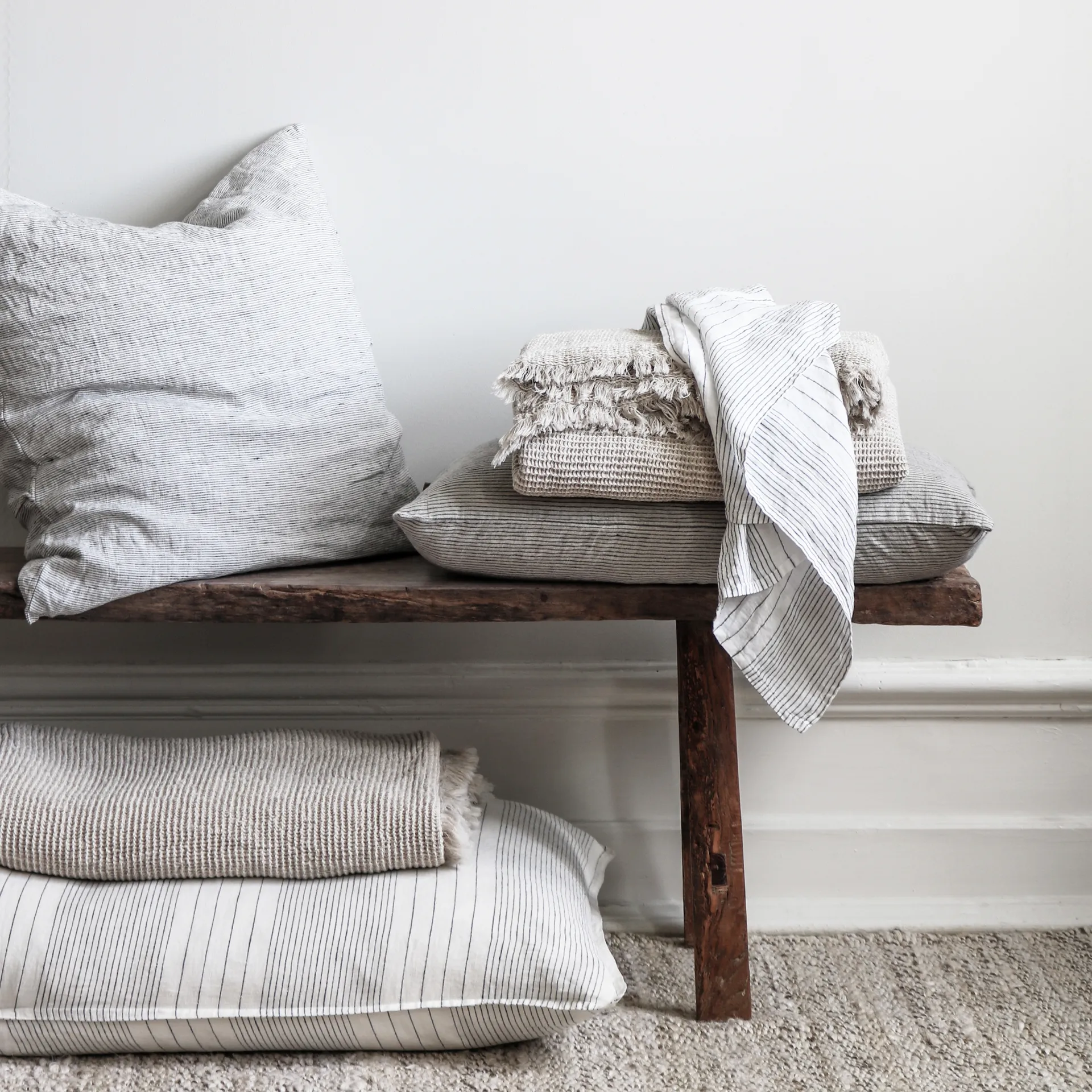 Funda de cojín Klint 40x60 cm, Beige-negro Tell Me More