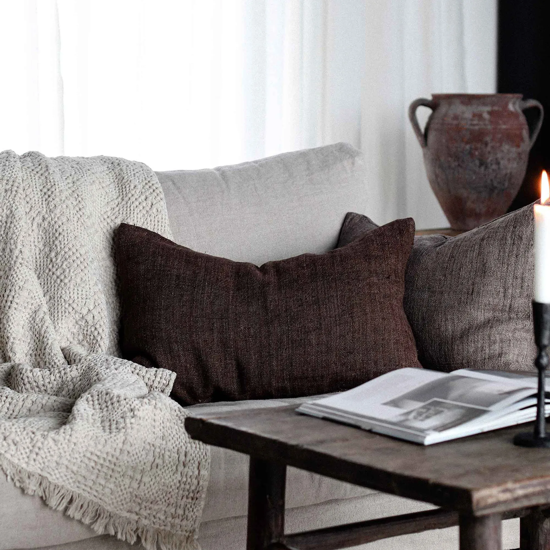 Funda de cojín Margaux 40x60 cm, Ash Tell Me More