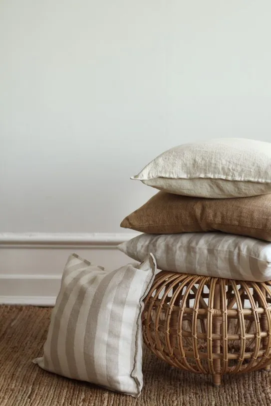 Funda de cojín Marion lino 50x50 cm, Wheat Tell Me More