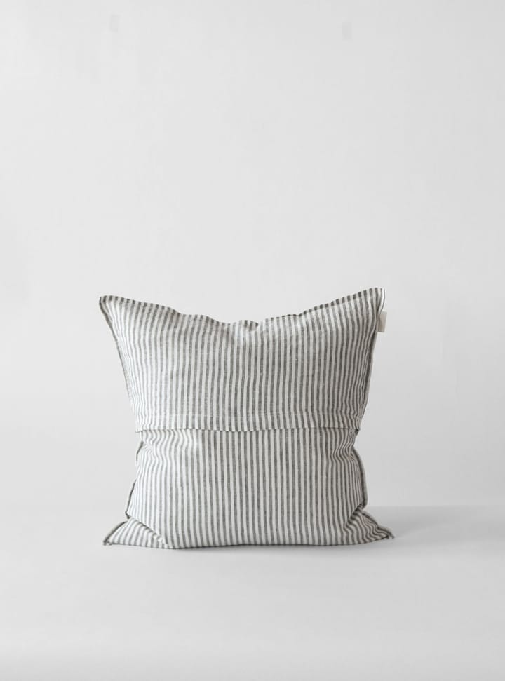 Funda de cojín Washed Linen 50x50 cm, Grey-white Tell Me More