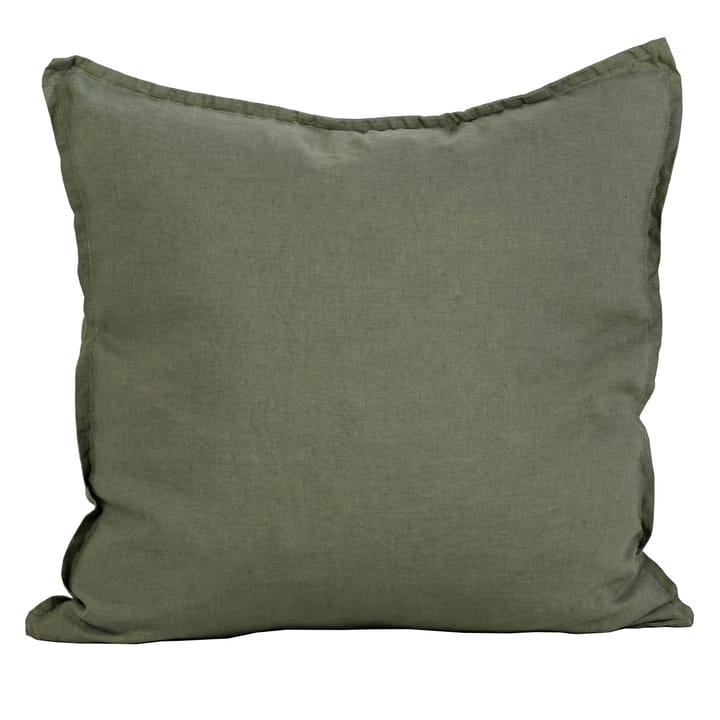 Funda de cojín Washed Linen 50x50 cm - Khaki (verde) - Tell Me More