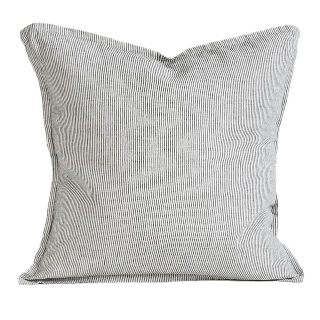 Funda de cojín Washed Linen 50x50 cm - Pinstripe - Tell Me More