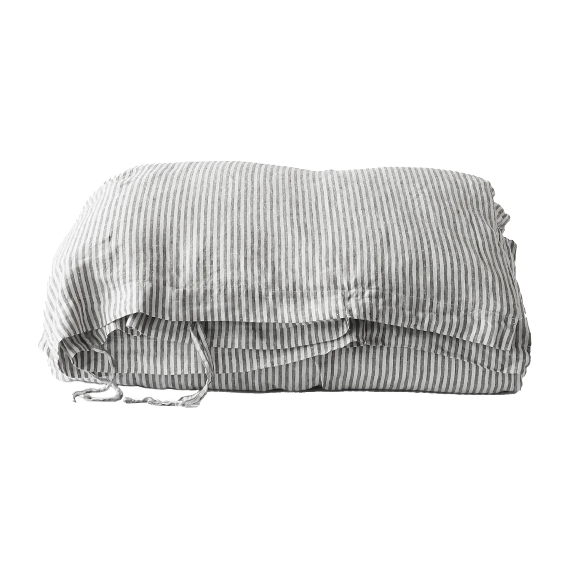 Funda nórdica de lino 150x200 cm, Grey/white Tell Me More