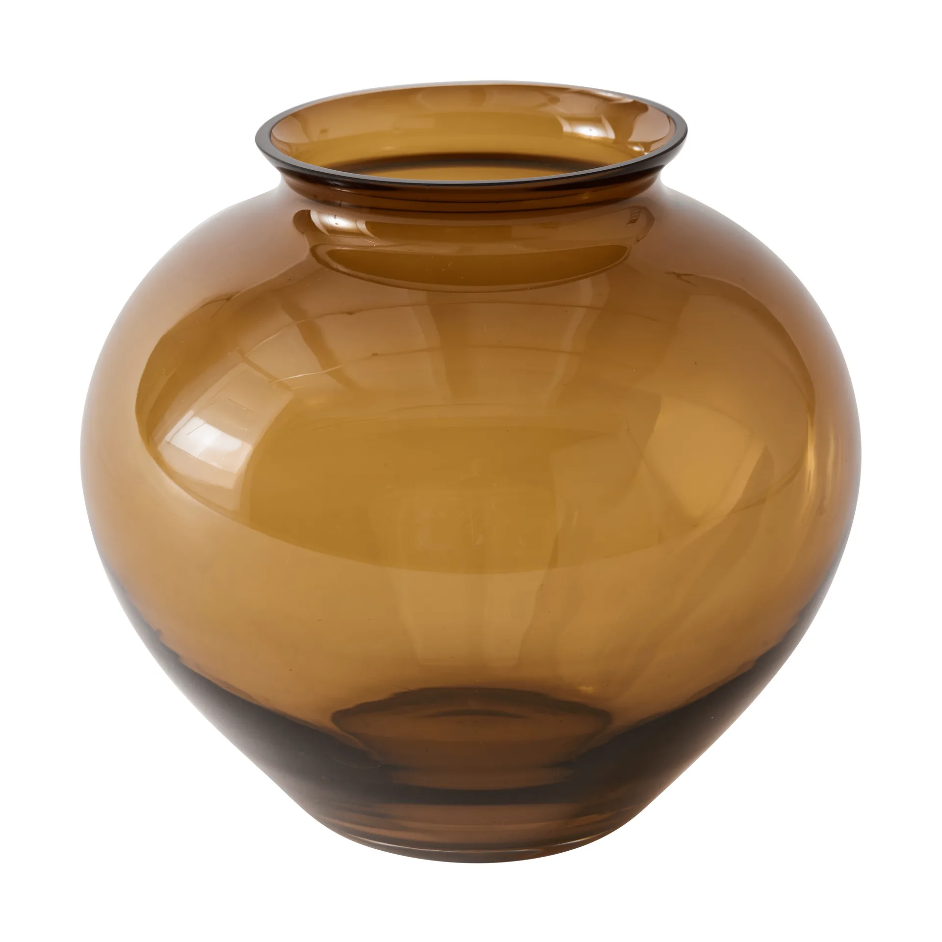 Jarrón Velino, Amber brown, Ø20,5x18,5 cm Tell Me More