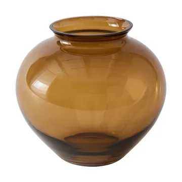 Jarrón Velino - Amber brown, Ø20,5x18,5 cm - Tell Me More