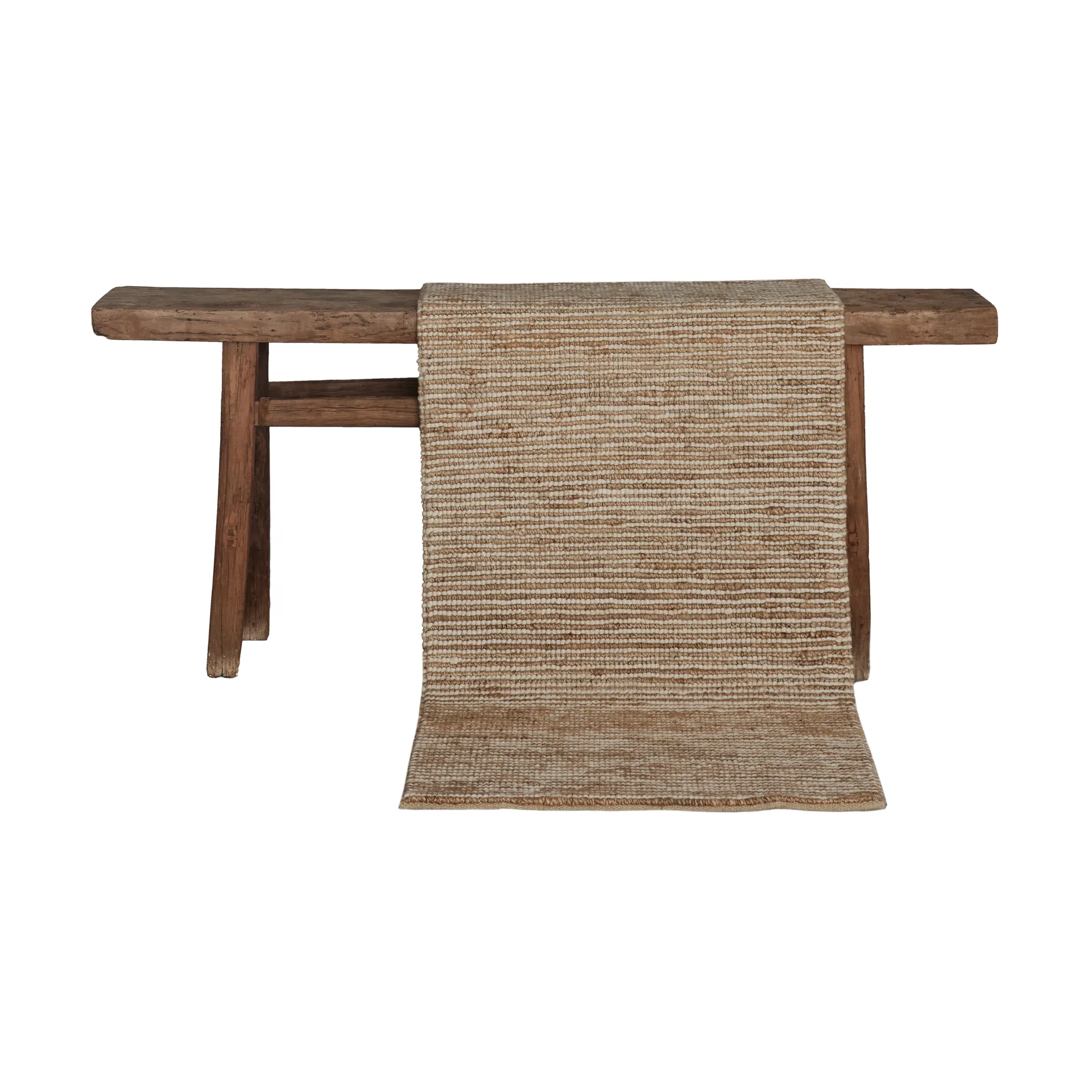 Manta de lana de cáñamo de 80x200 cm, Rayado Tell Me More