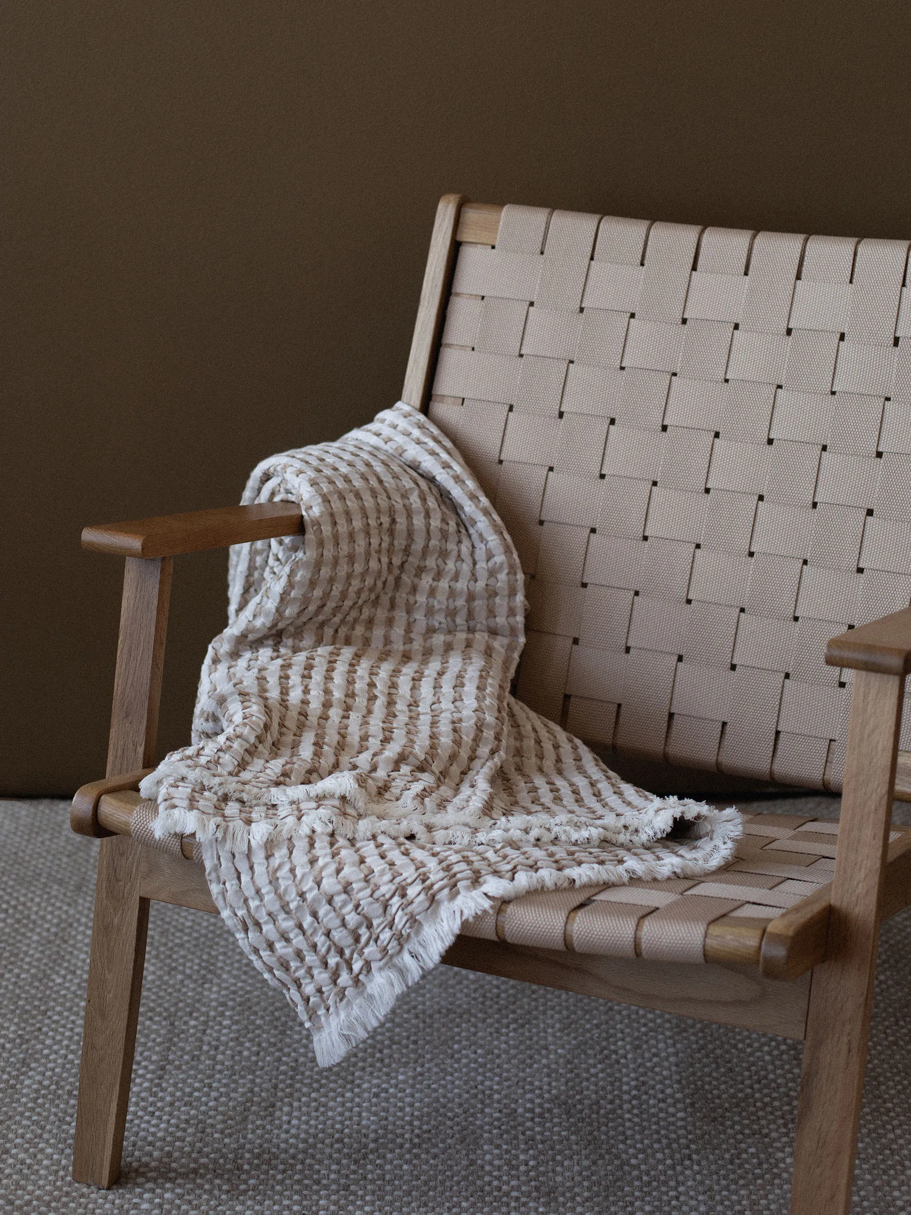 Manta Gilbert 140x200 cm, Beige Tell Me More