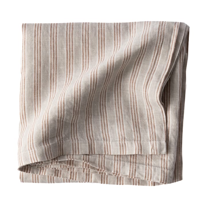 Mantel de lino 175x175 cm - Hazelnut Stripe - Tell Me More