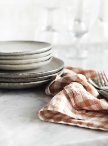 Paño de cocina a cuadros Gingham 70x50 cm - Biscuit - Tell Me More