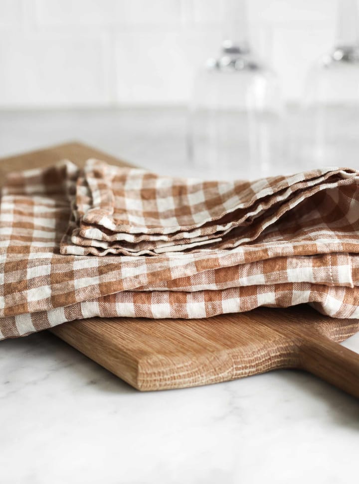 Paño de cocina a cuadros Gingham 70x50 cm, Biscuit Tell Me More