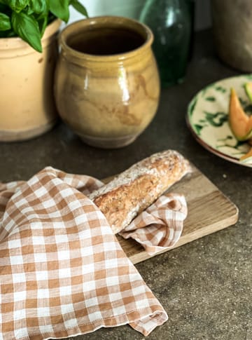Paño de cocina a cuadros Gingham 70x50 cm - Biscuit - Tell Me More