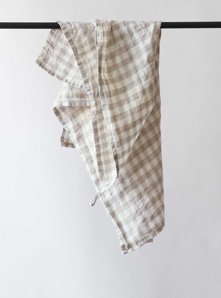 Paño de cocina a cuadros Gingham 70x50 cm, Natural Tell Me More