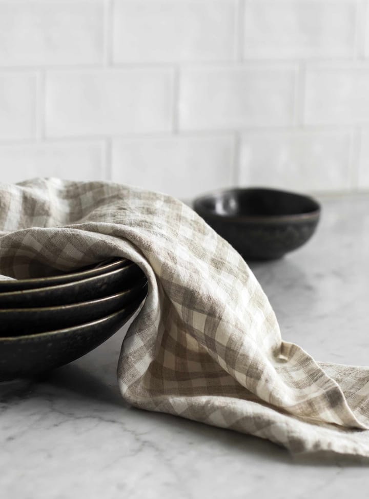 Paño de cocina a cuadros Gingham 70x50 cm, Natural Tell Me More