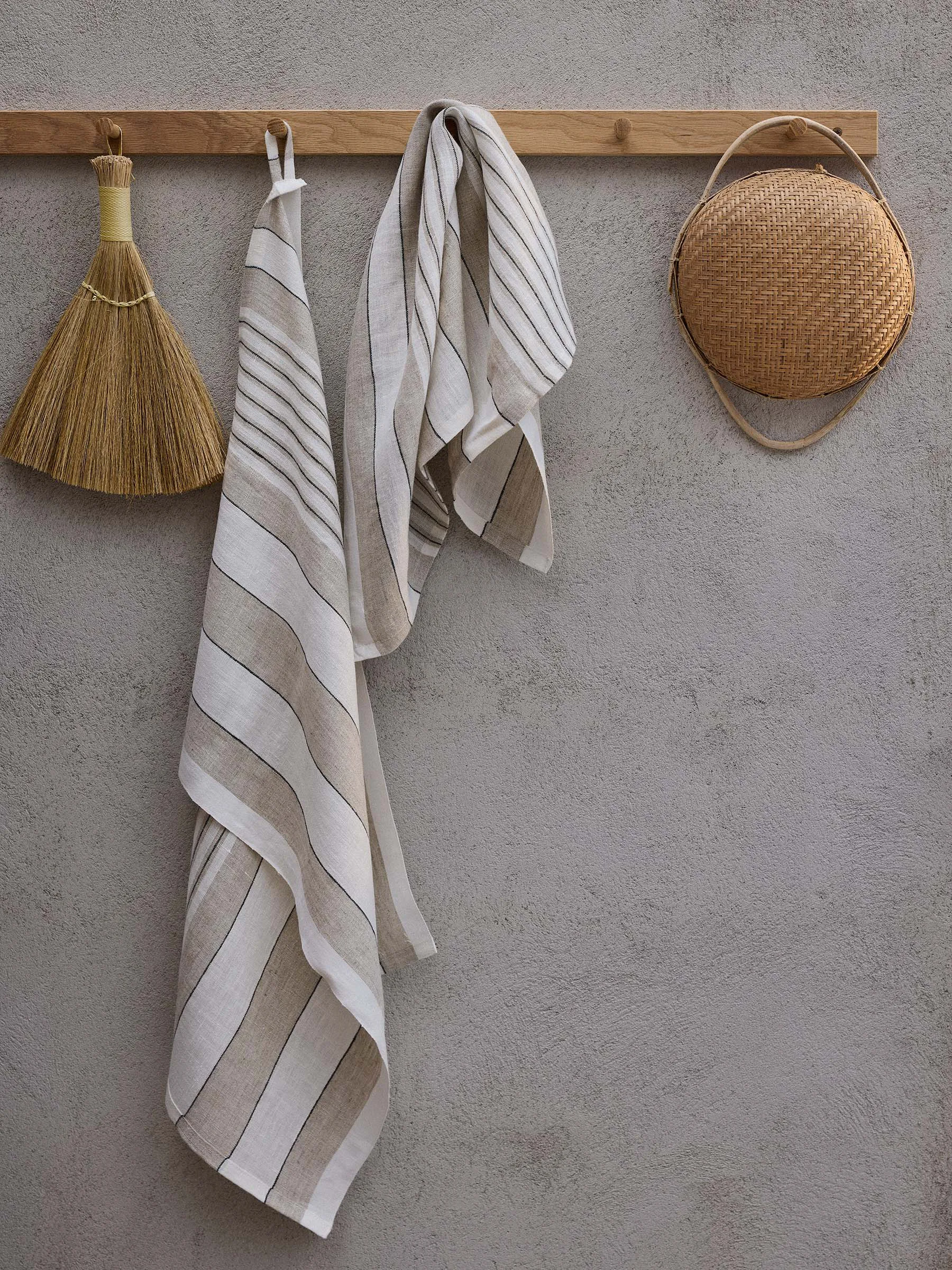 Paño de cocina Noah 50x70 cm, Beige stripe Tell Me More
