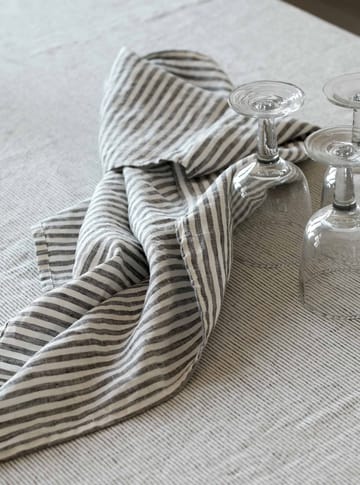 Paño de cocina Tell me more lino 50x70 cm - Grey-white - Tell Me More