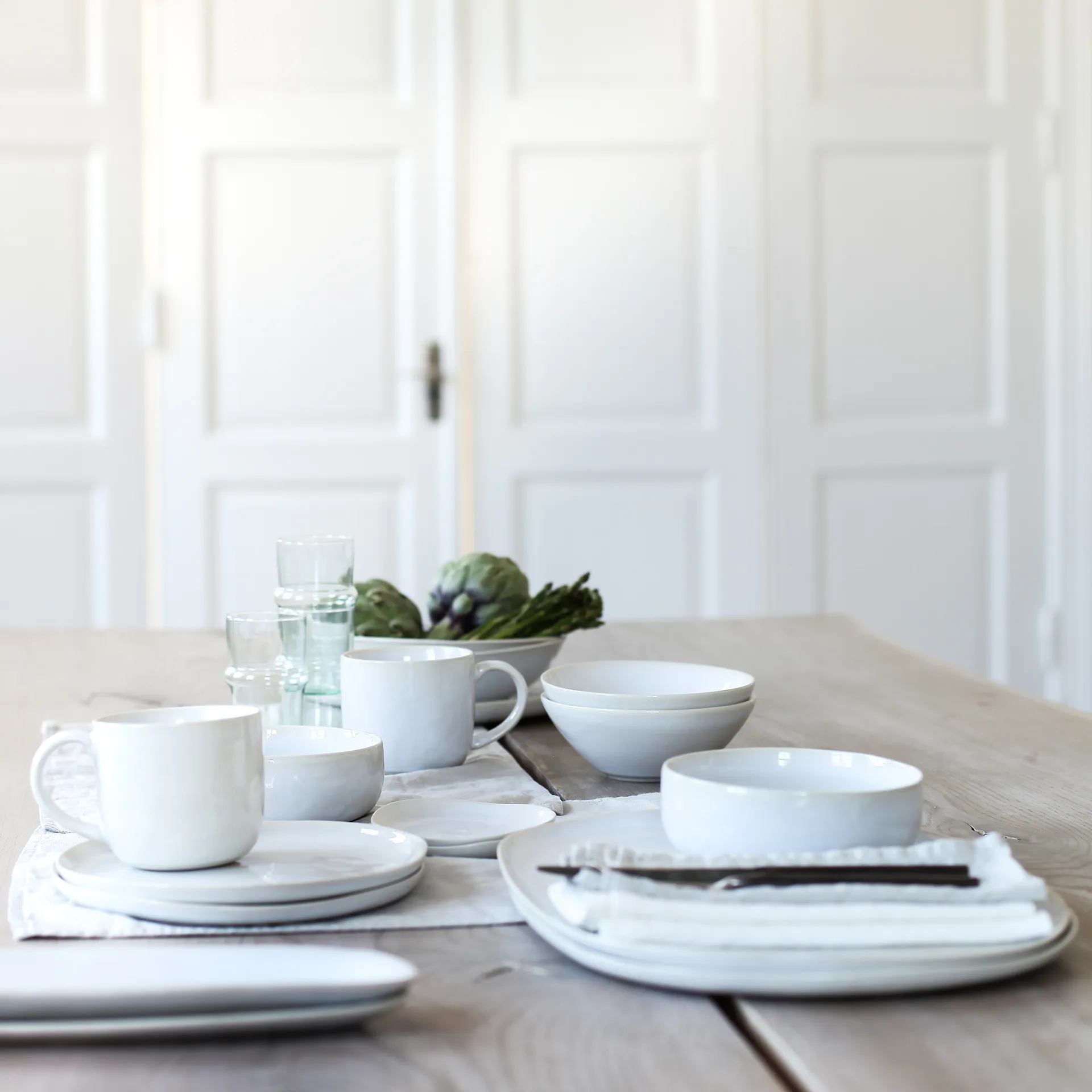 Plato hondo Vince Ø22,5 cm, blanco Tell Me More