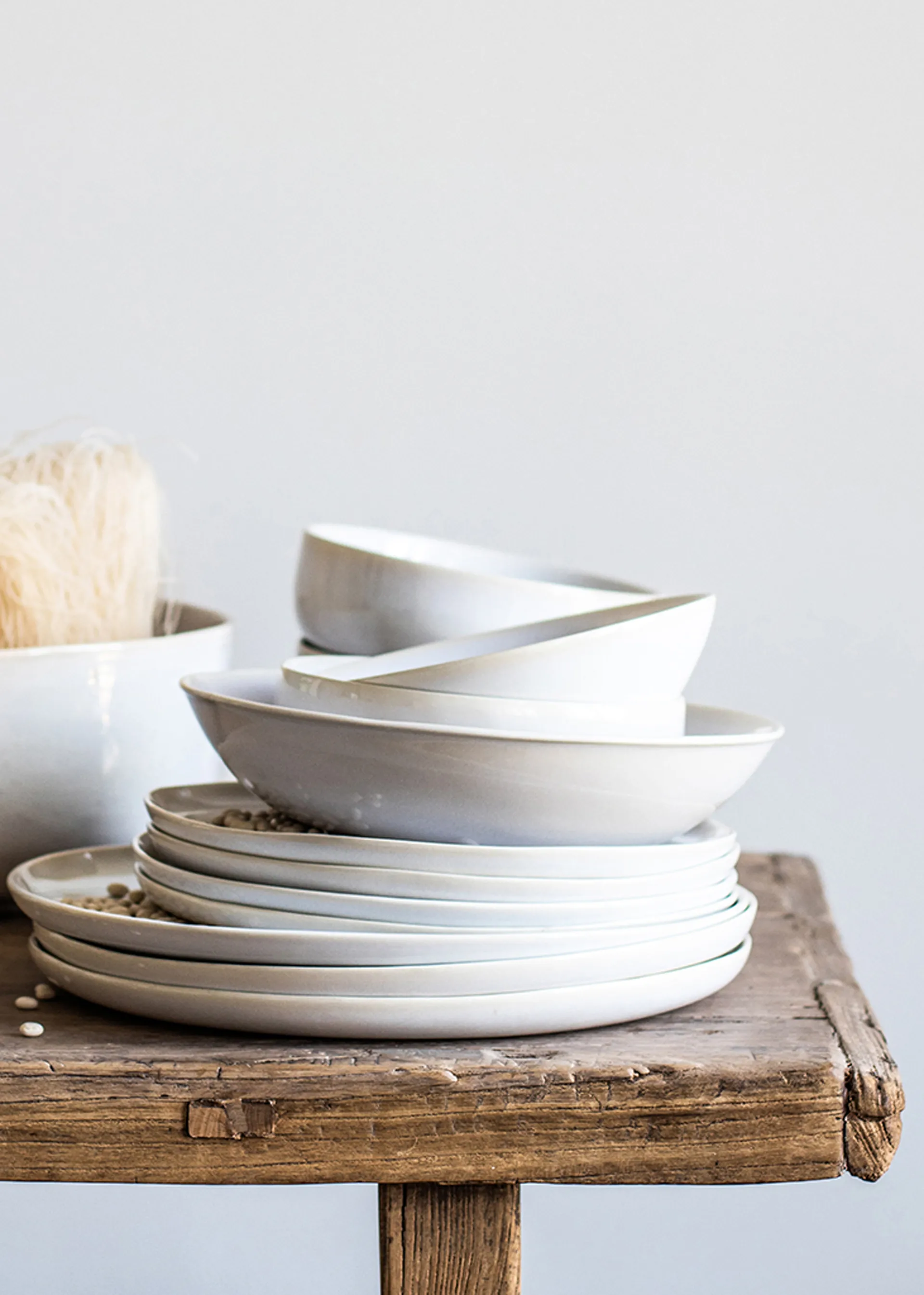 Plato hondo Vince Ø22,5 cm, blanco Tell Me More