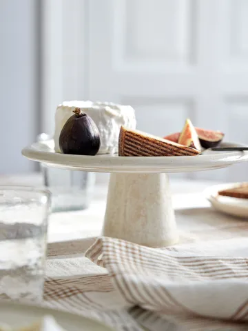 Plato para tarta Granada - Crema, Ø26x11 cm - Tell Me More