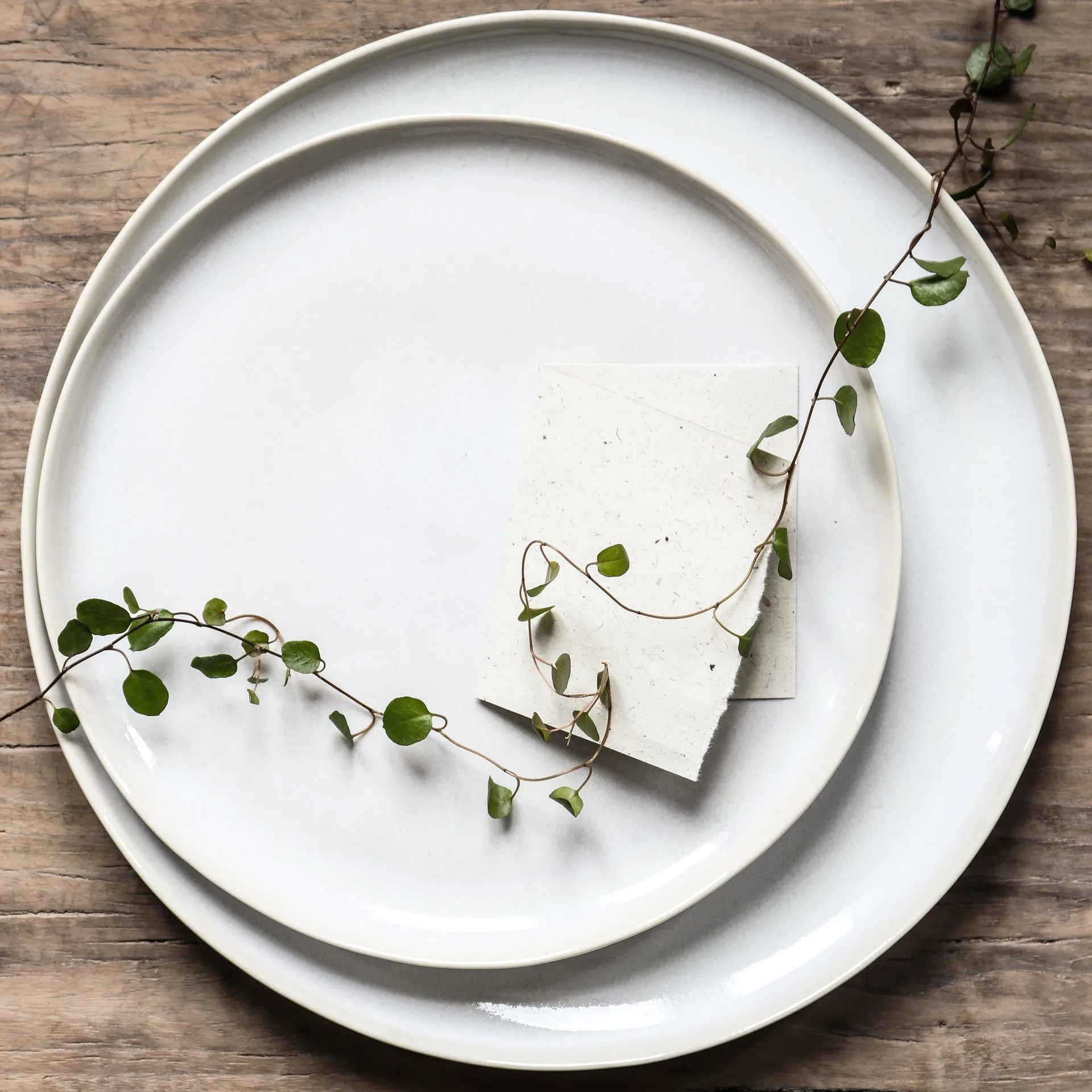 Plato Vince 27 cm, blanco Tell Me More